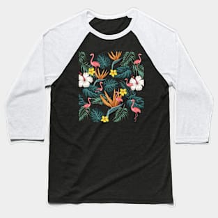 Flamingo Pattern Design Baseball T-Shirt